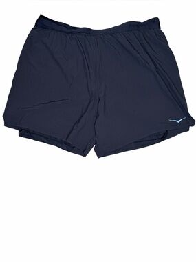 HOKA One One Men’s 2X Running Shorts Black Lined Lightweight Performance